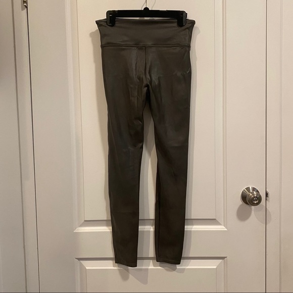 Spanx Faux Leather Leggings in Color Gunmetal - Picture 5 of 5